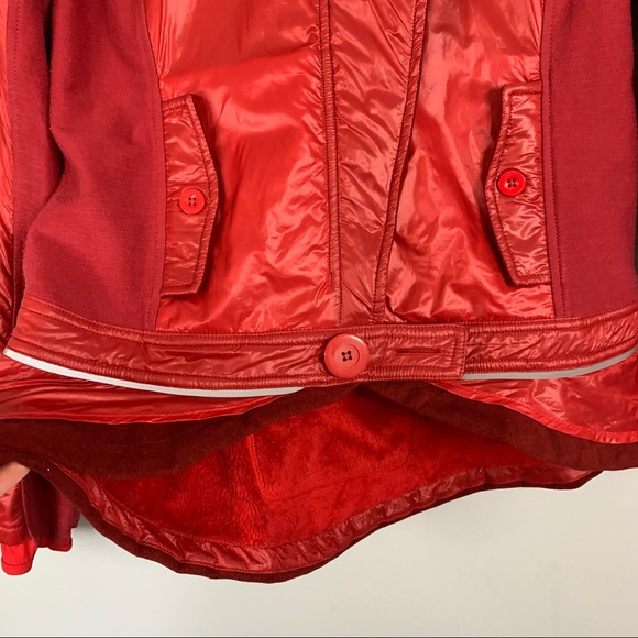 Lululemon Pedal Power Jacket Currant Red W4949S Luon Rare Women's Large L 10 - Picture 6 of 15
